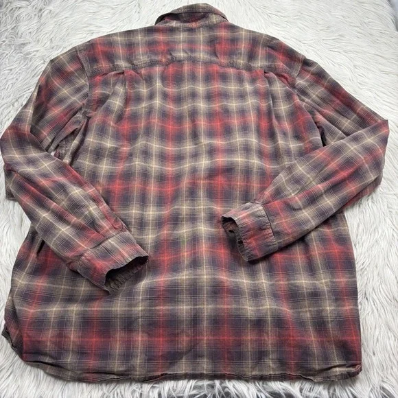 Carhartt Men's 2XL Relaxed Fit Plaid Pearl Snap Long Sleeve Shirt Western Workwe - Picture 8 of 8